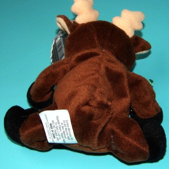 Coca Cola Collectible 1998 #0133 Reindeer w/ Coca Cola Bottle Bean Bag Plush 6" - Picture 11 of 16